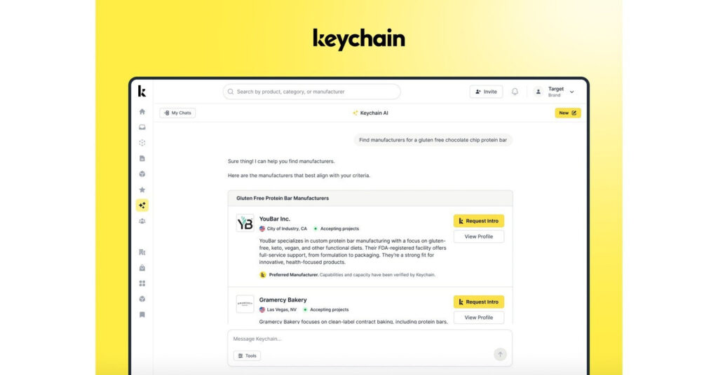 Keychain Secures $30M Series B and Unveils AI-Powered OS Transforming CPG Manufacturing