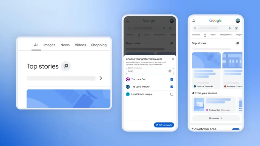 Google Empowers Users to Favor Trusted News Sites with New ‘Preferred Sources’ Feature Google Empowers Users to Favor Trusted News Sites with New 'Preferred Sources' Feature