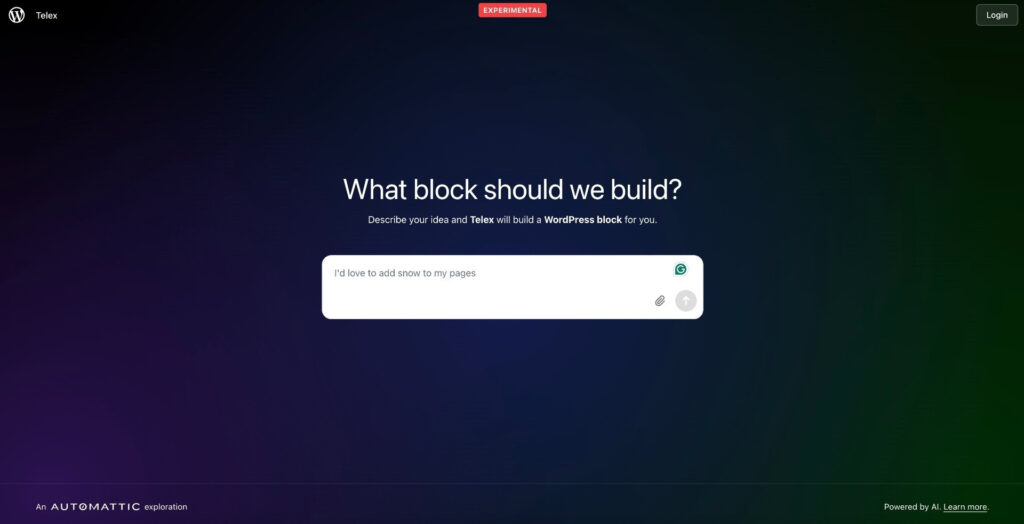 WordPress Unveils Telex: A New Experimental AI Tool for Building Gutenberg Blocks