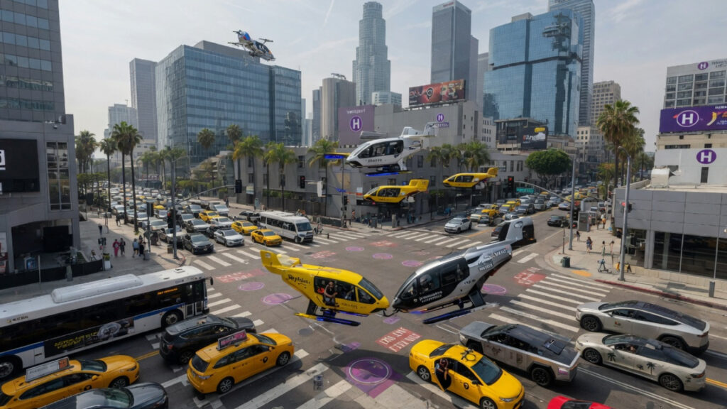 Air Taxis Over Main Street