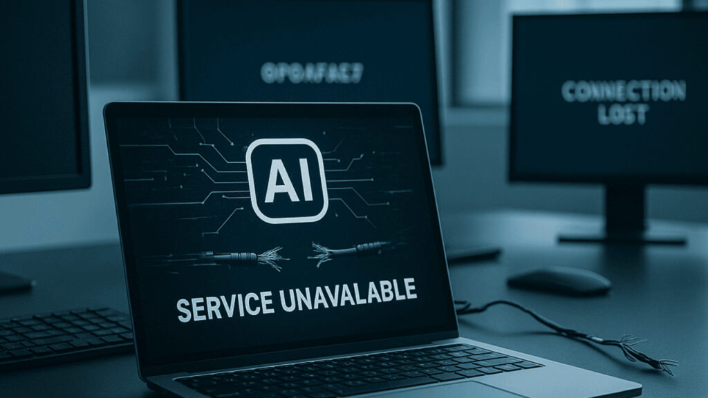 When the Machine Goes Dark: The Hidden Fragility of an AI-Dependent Economy