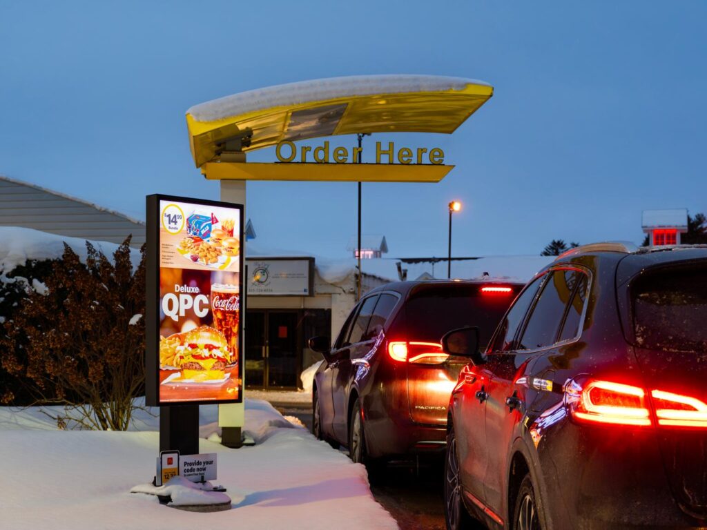 McDonald’s Tests Third-Party Advertising On Drive-Thru Menu Screens